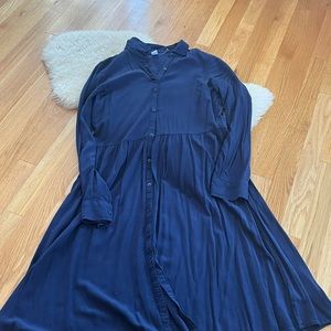 Old Navy - Navy Blue Shirt Dress